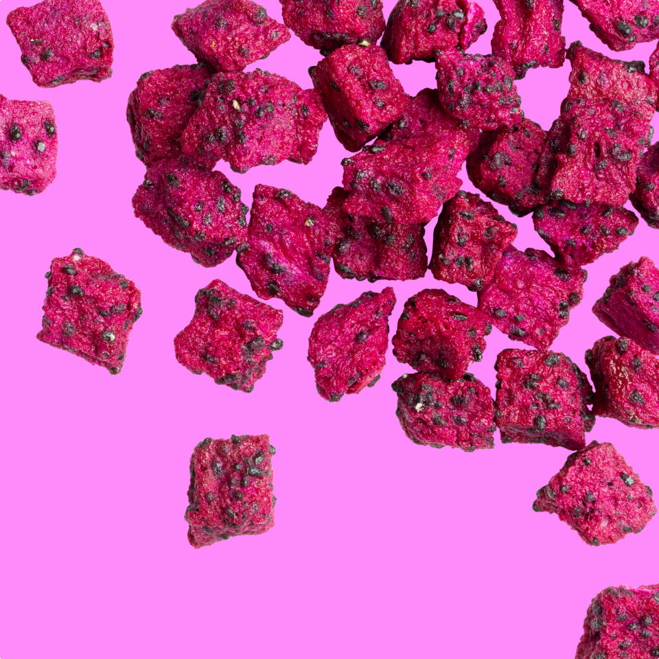 Freeze-dried red dragon fruit